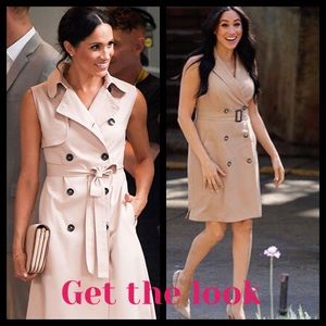 Talbot plaid trench dress size 6